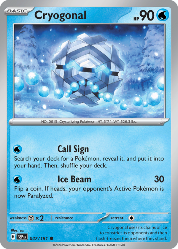 SSP - 047 - Cryogonal - reverse holo