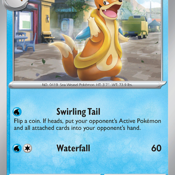 OBF - 049 - Floatzel - reverse holo