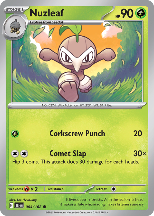 TEF - 004 - Nuzleaf - reverse holo