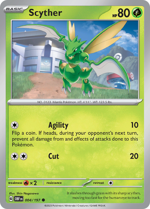 OBF - 004 - Scyther - reverse holo