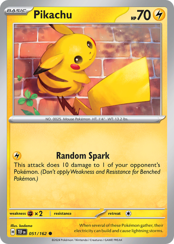 TEF - 051 - Pikachu - reverse holo