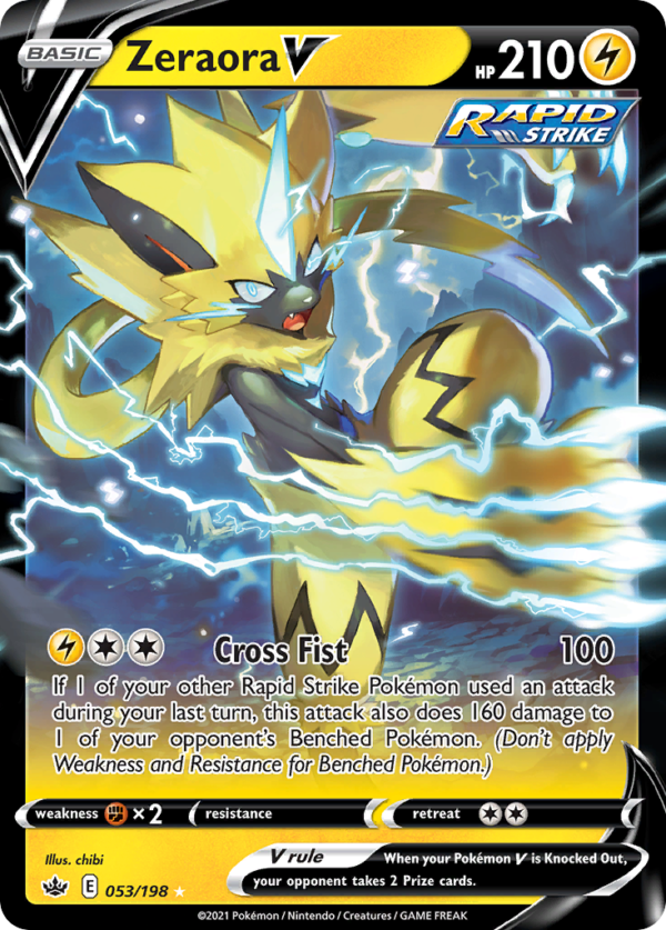 CRE - 53 - Zeraora V - Holo Rare V