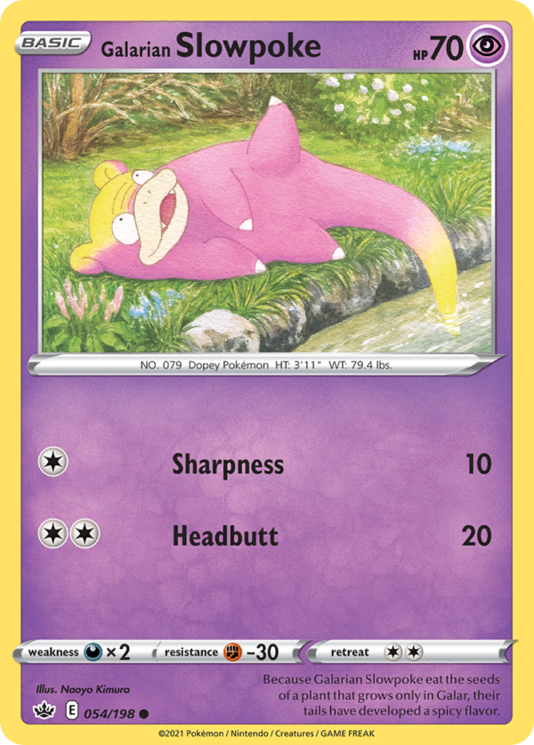 CRE - 54 - Galarian Slowpoke - reverse holo
