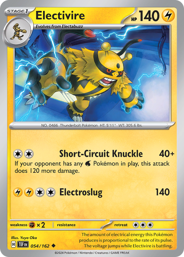 TEF - 054 - Electivire - reverse holo