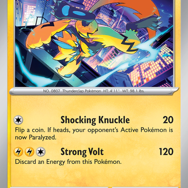 TEF - 057 - Zeraora - reverse holo