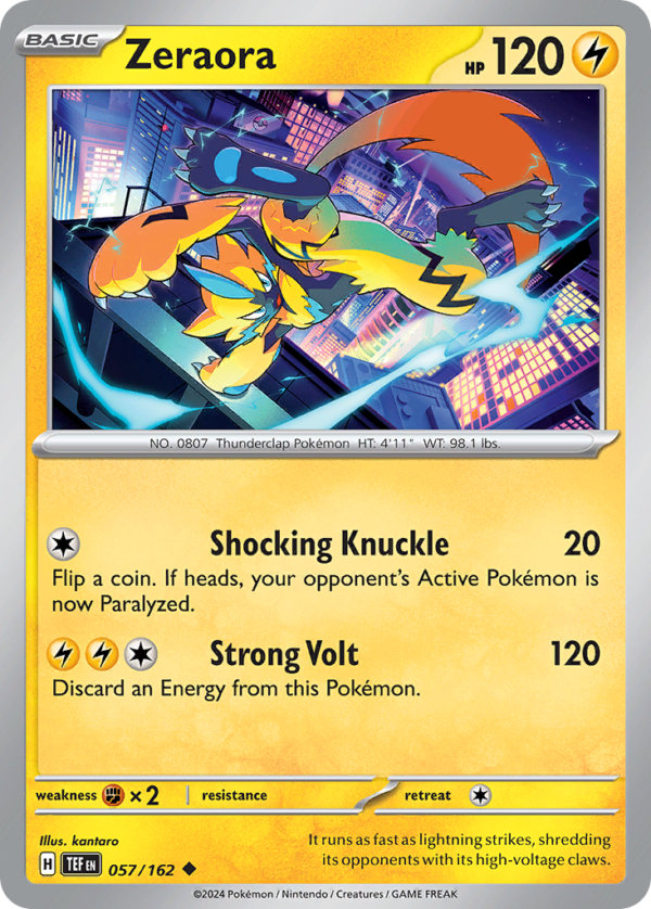 TEF - 057 - Zeraora - reverse holo