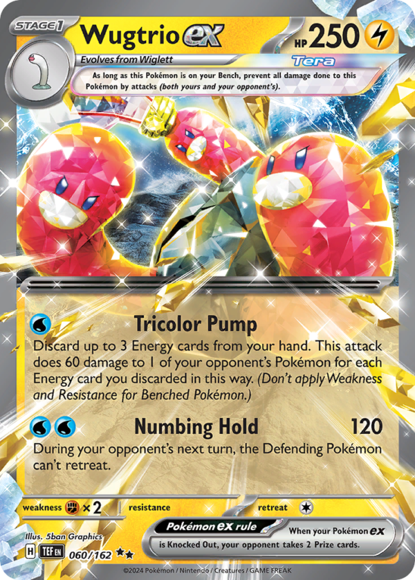 TEF - 060 - Wugtrio ex - Double rare