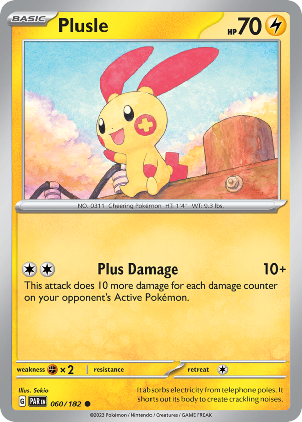 PAR - 060 - Plusle - reverse holo