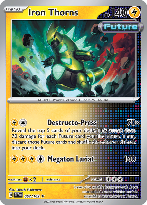 TEF - 062 - Iron Thorns - reverse holo