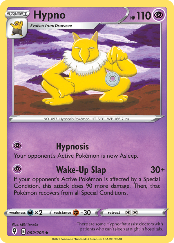 EVS - 62 - Hypno - reverse holo