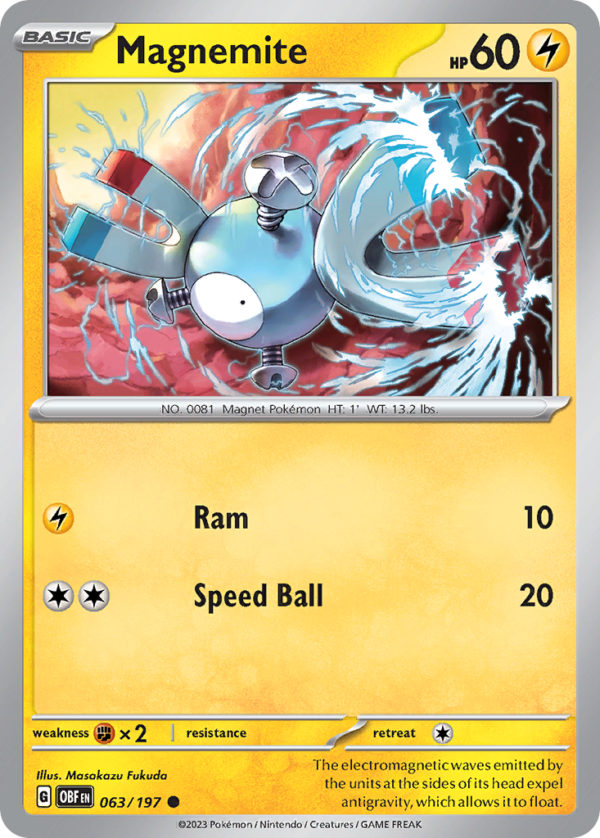 OBF - 063 - Magnemite - reverse holo