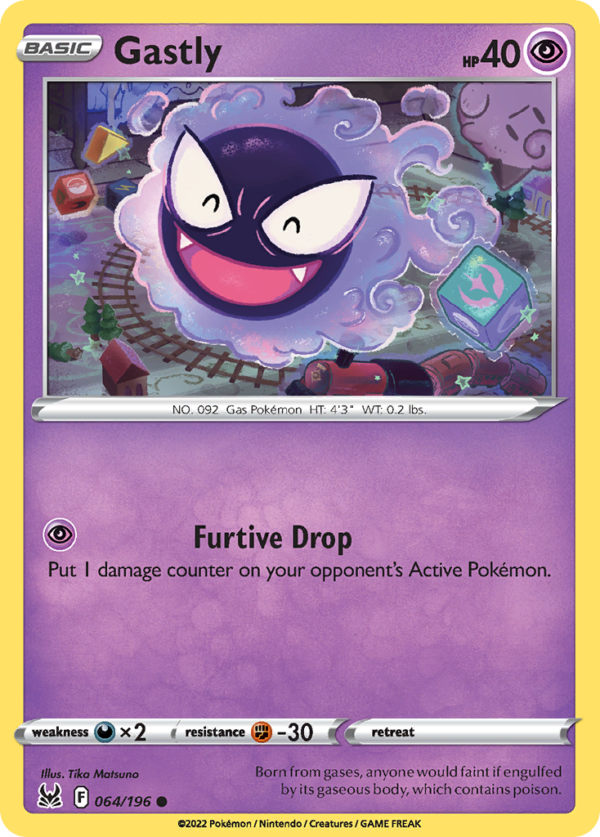 LOR - 064 - Gastly - reverse holo