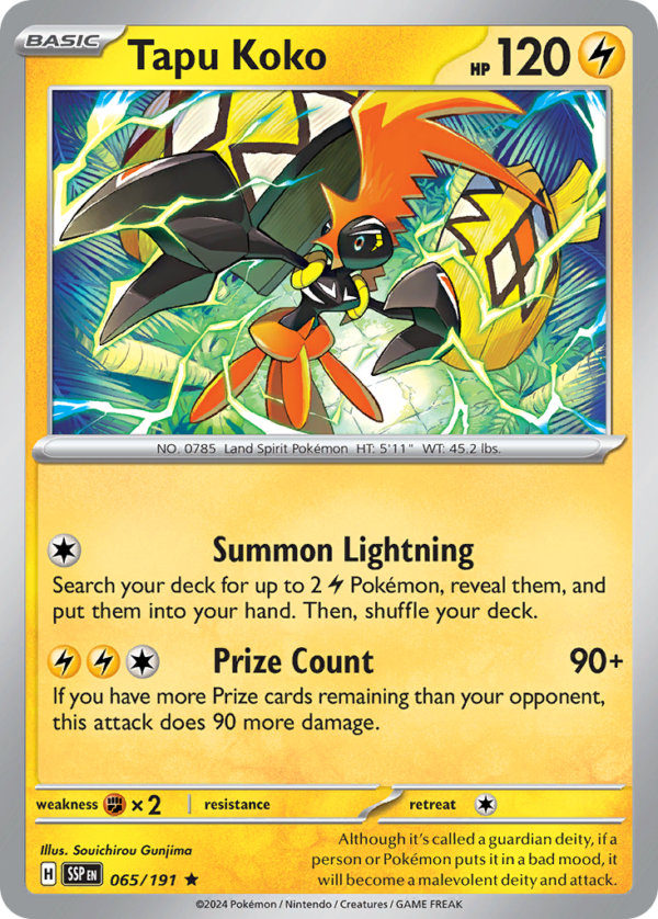 SSP - 065 - Tapu Koko - reverse holo