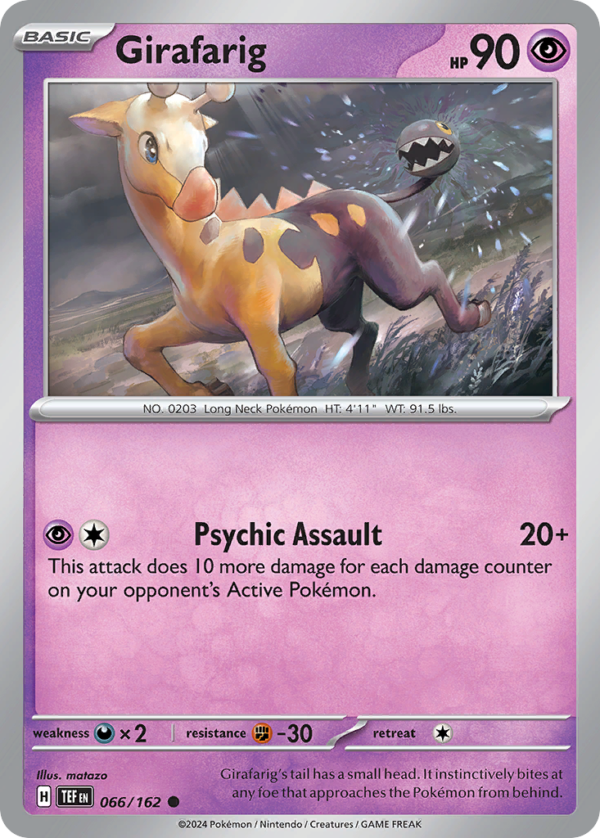 TEF - 066 - Girafarig - reverse holo
