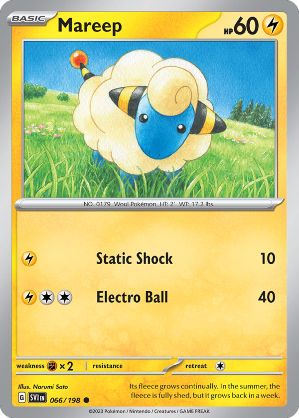 SVI - 066 - Mareep - reverse holo