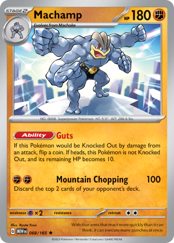 MEW - 068 - Machamp - holo