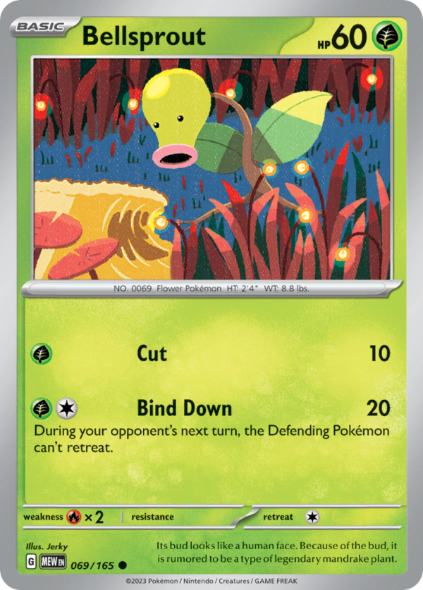MEW - 069 - Bellsprout - reverse holo
