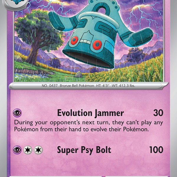 TEF - 069 - Bronzong - reverse holo