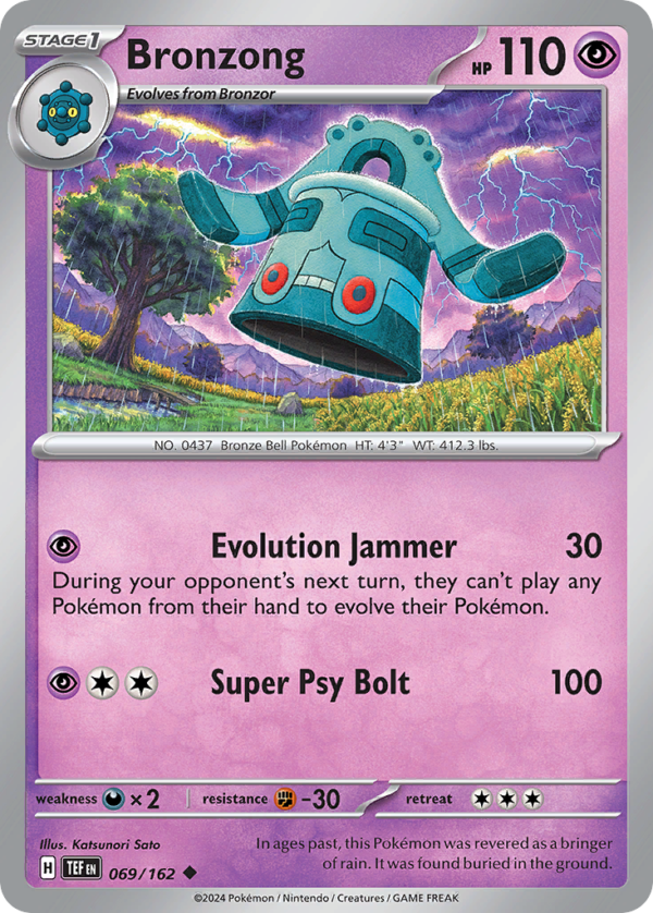 TEF - 069 - Bronzong - reverse holo