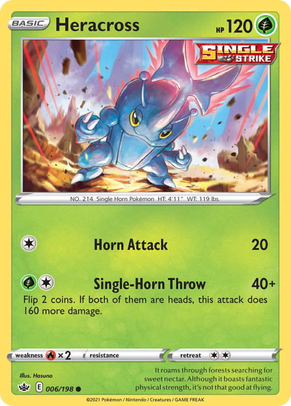 CRE - 6 - Heracross - reverse holo