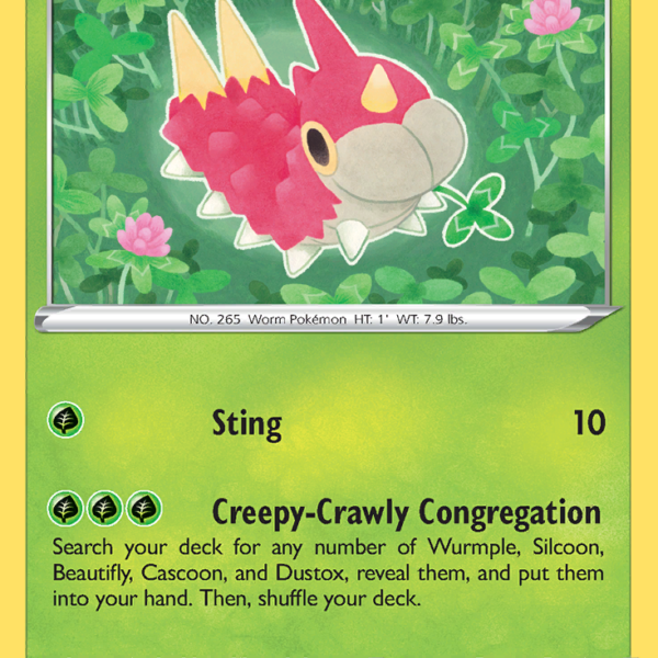 LOR - 006 - Wurmple - reverse holo