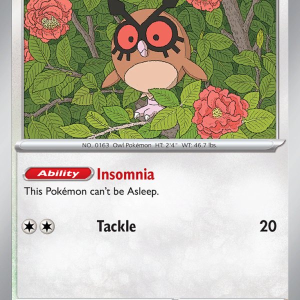 PRE - 077 - Hoothoot - reverse holo
