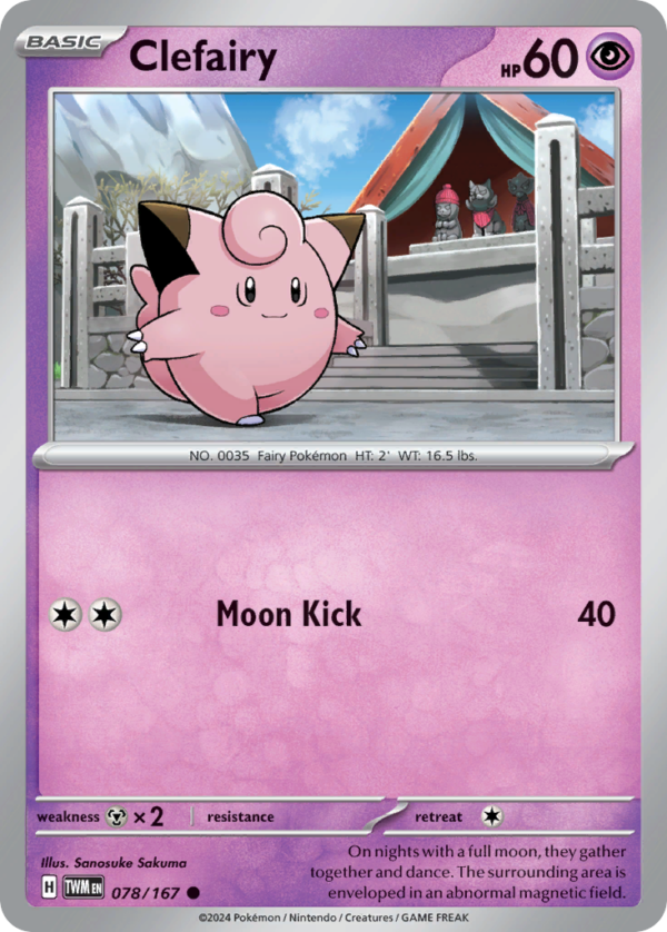 TWM - 078 - Clefairy - reverse holo