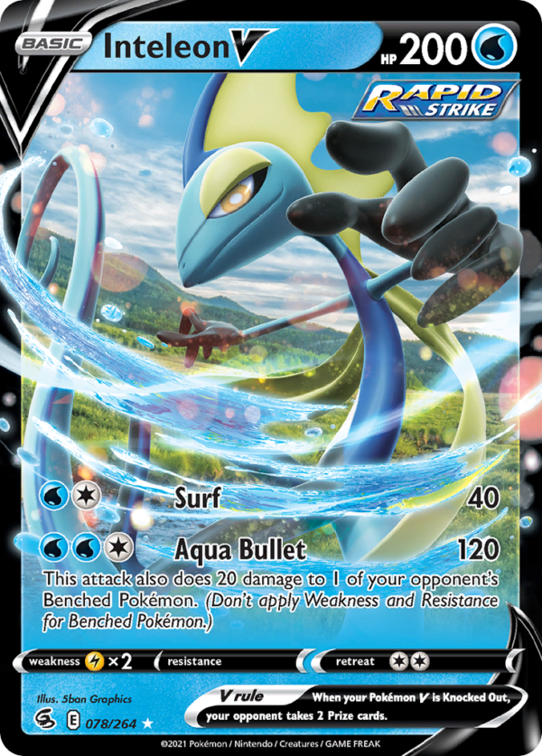 FST - 78 - Inteleon V - Holo Rare V