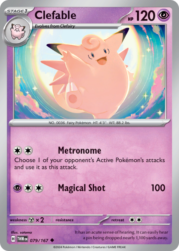 TWM - 079 - Clefable - reverse holo