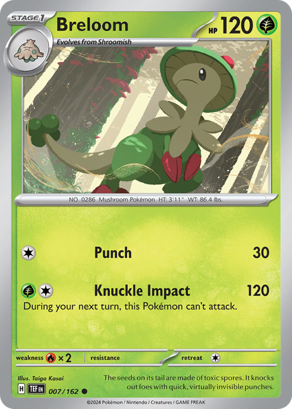 TEF - 007 - Breloom - reverse holo