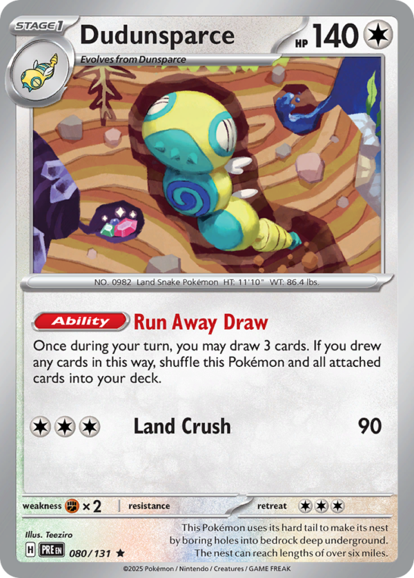 PRE - 080 - Dudunsparce - holo