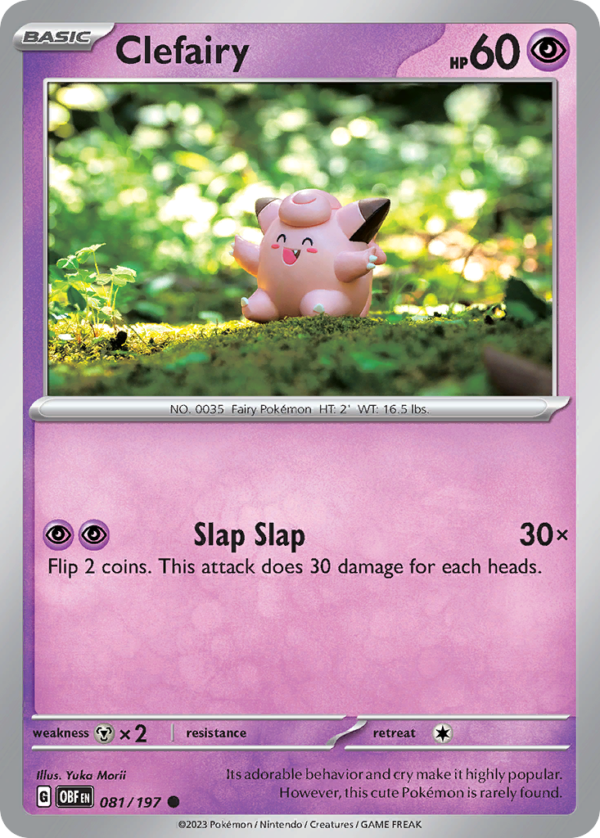OBF - 081 - Clefairy - reverse holo
