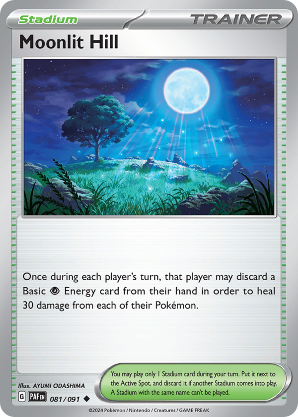 PAF - 081 - Moonlit Hill - reverse holo