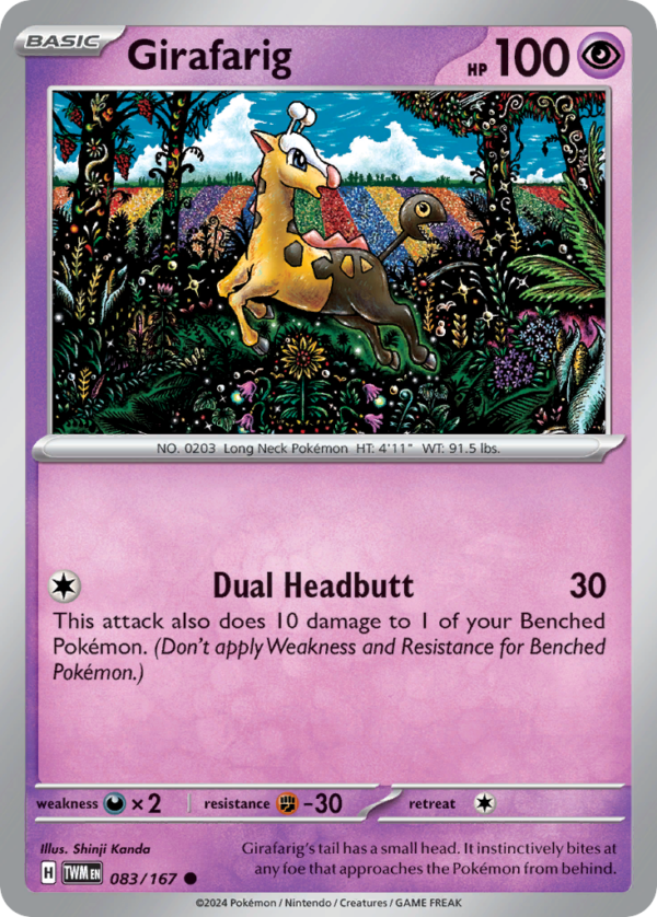 TWM - 083 - Girafarig - reverse holo