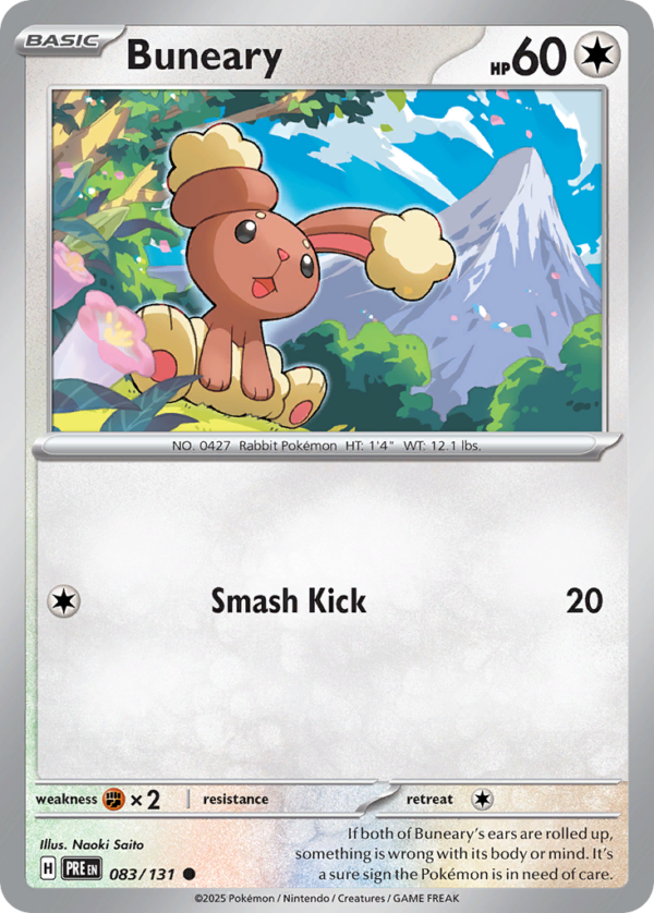 PRE - 083 - Buneary - reverse holo