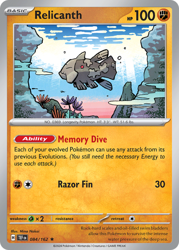 TEF - 084 - Relicanth - holo