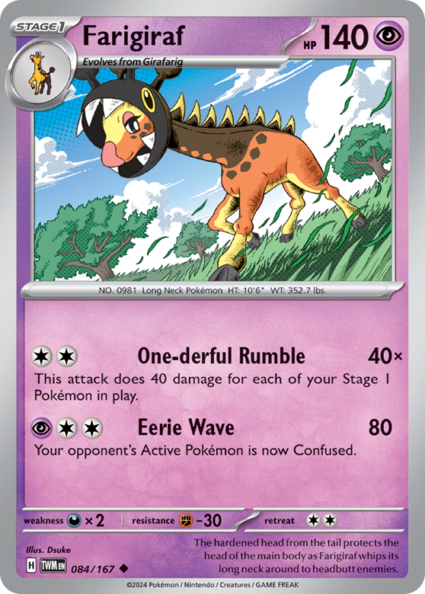 TWM - 084 - Farigiraf - reverse holo