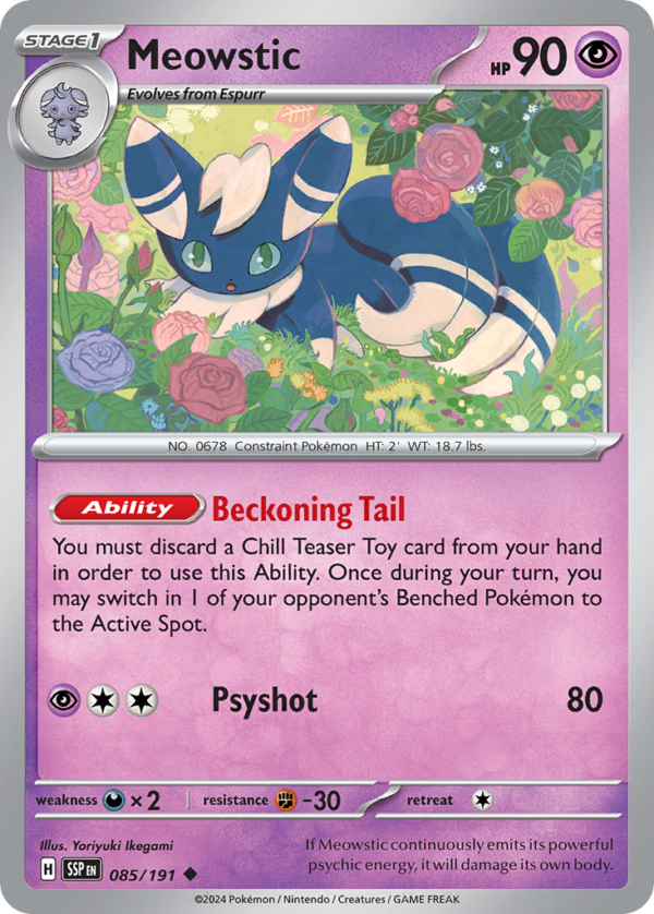 SSP - 085 - Meowstic - reverse holo