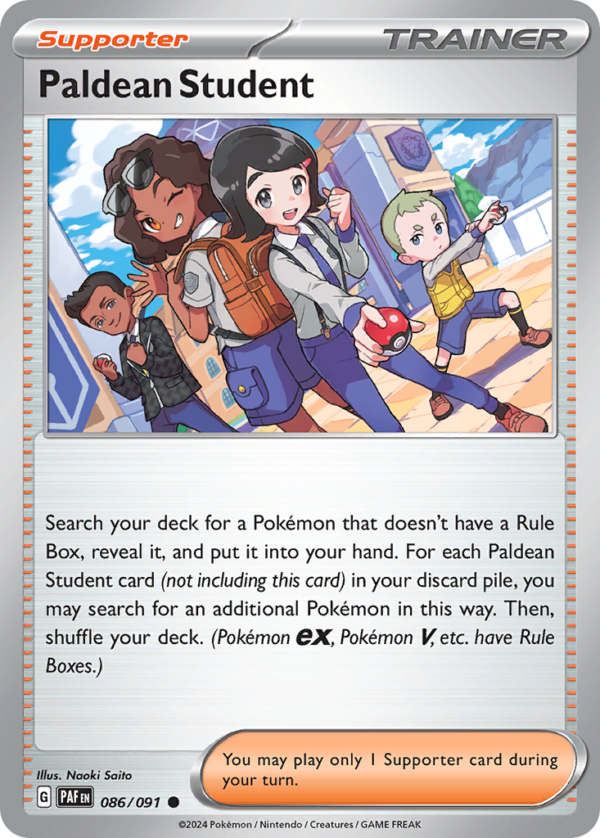 PAF - 086 - Paldean Student - reverse holo