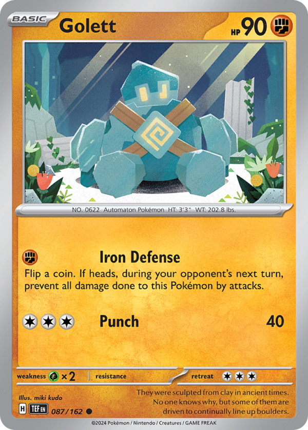 TEF - 087 - Golett - reverse holo