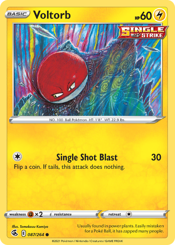 FST - 87 - Voltorb - reverse holo