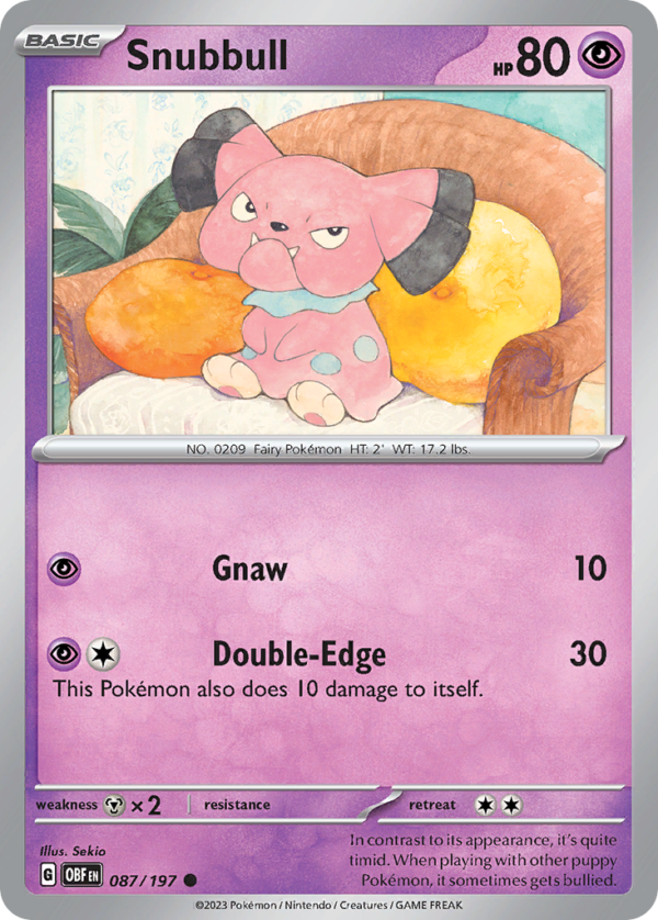 OBF - 087 - Snubbull - reverse holo