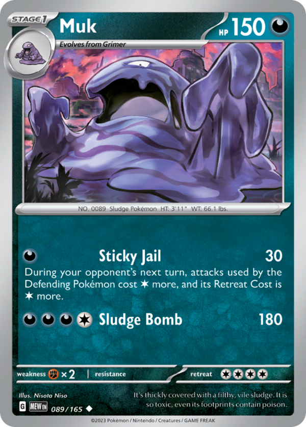 MEW - 089 - Muk - reverse holo
