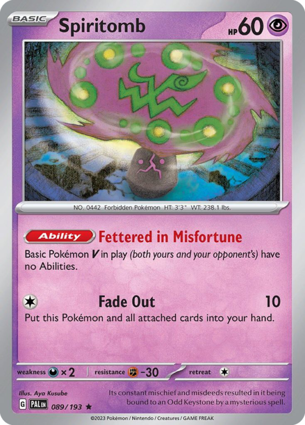 PAL - 089 - Spiritomb - holo