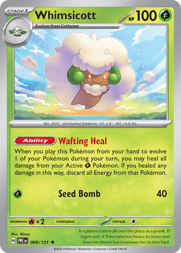 PRE - 008 - Whimsicott - holo