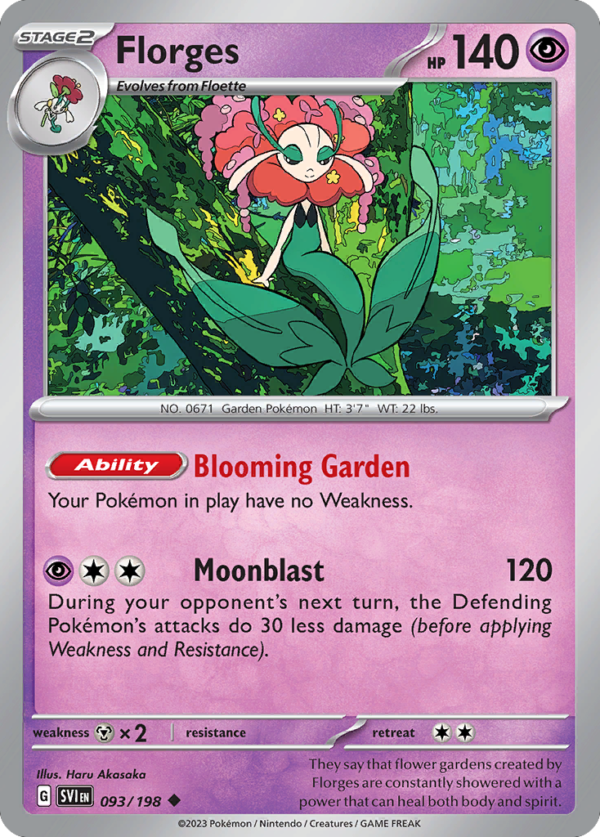SVI - 093 - Florges - reverse holo