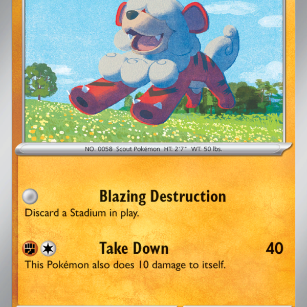 TWM - 099 - Hisuian Growlithe - reverse holo