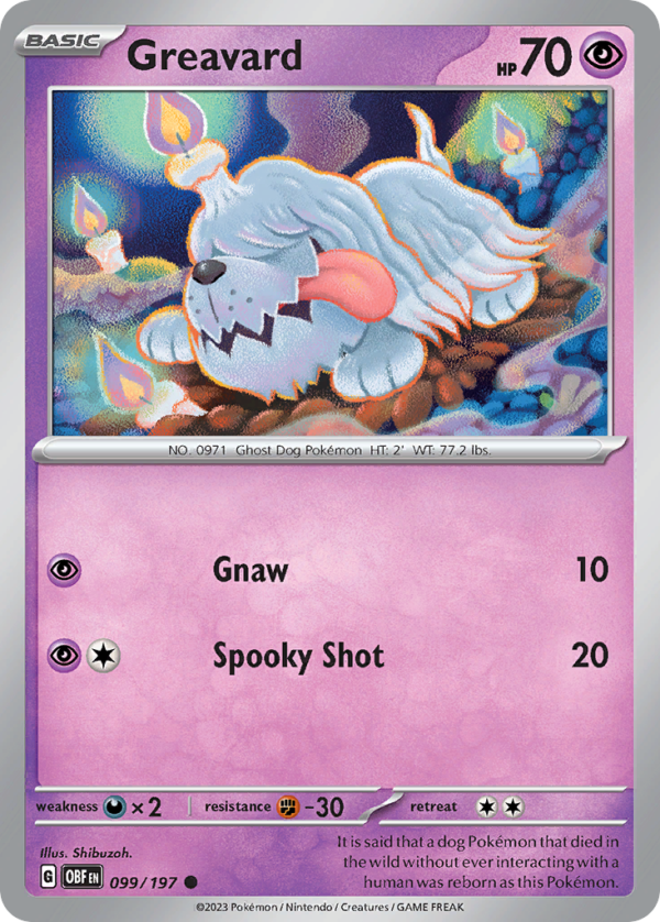 OBF - 099 - Greavard - reverse holo
