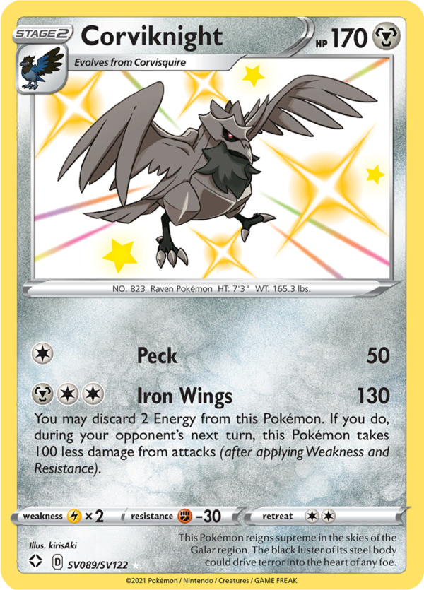 SHF - SV089 - Corviknight - Shiny rare