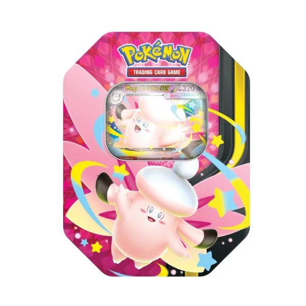 Mega-Clefable-Moonlit-EX-Tin Pokemon - Moonlit EX Tin – Mega Clefable ex of Mega Gengar ex